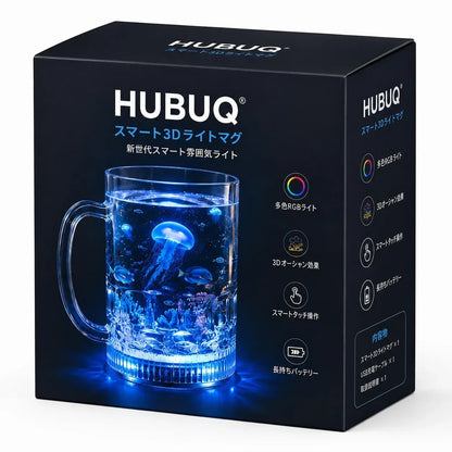 HUBUQ® Inteligentný akrylový svietiaci pohár