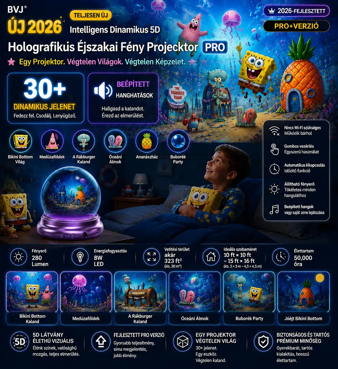 🔮Topacme®🔥 Nočný svetelný projektor