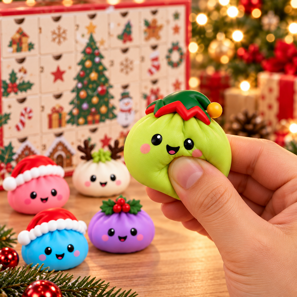 Vianočný adventný kalendár s 24 mäkkými prekvapeniami