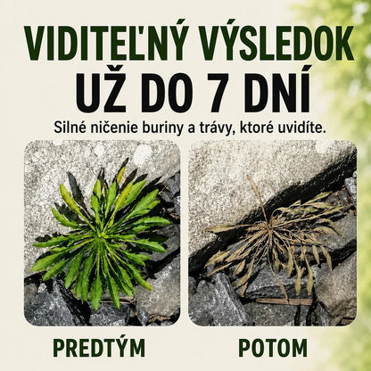 🔥 AKCIA 2026 – Rýchlo pôsobiaci prírodný postrek proti burine a tráve
