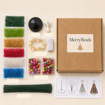 MerryBeads™ súprava na korálkový vianočný stromček