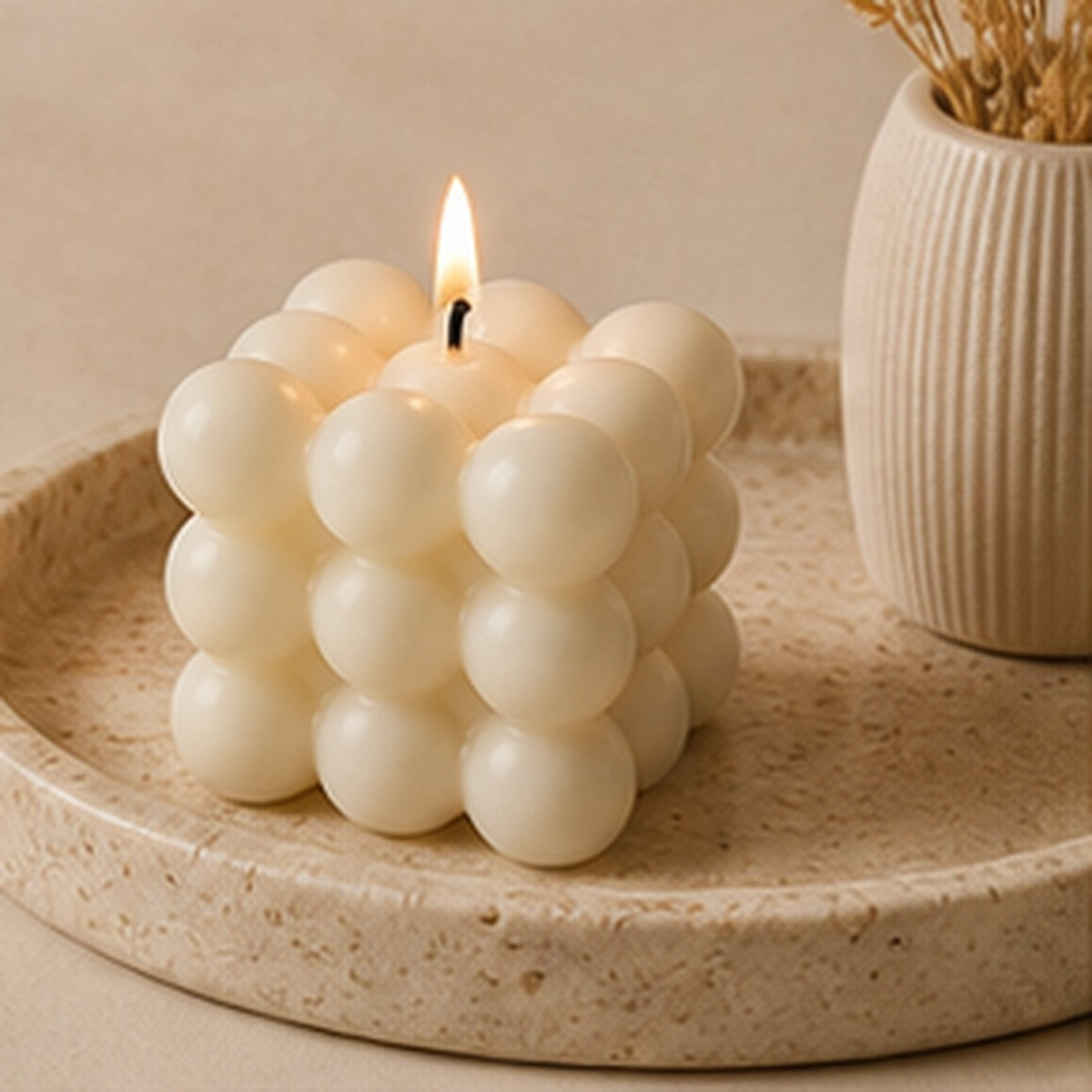 Nuvelloia Bubble Cube Candle