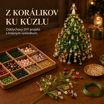 Svietiaci sezónny stolový stromček DIY – 5 dizajnov