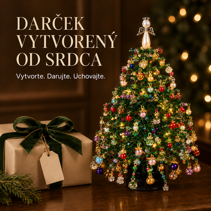 Svietiaci sezónny stolový stromček DIY – 5 dizajnov