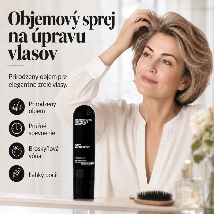 Objemový stylingový sprej na vlasy s broskyňovou vôňou – 90 ml