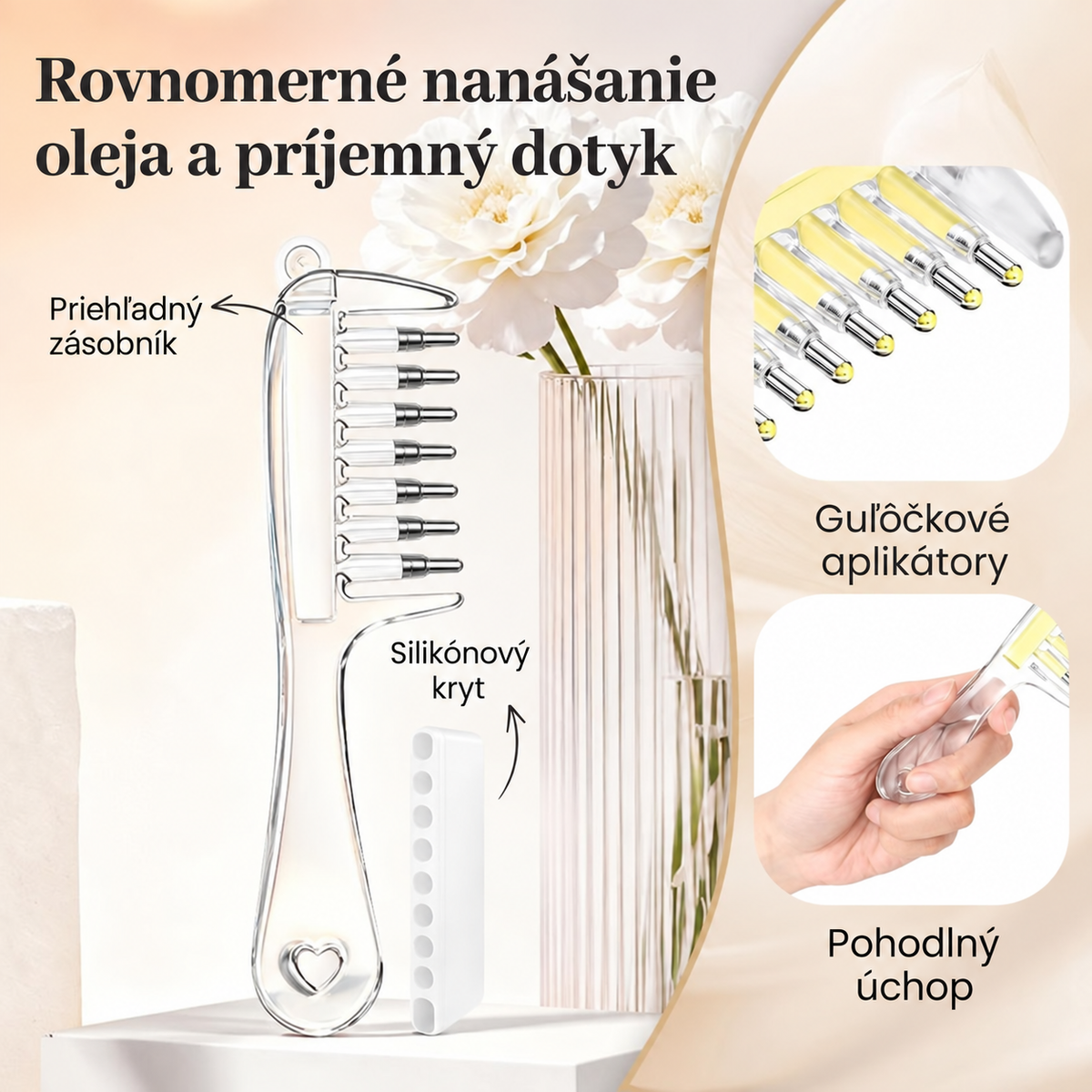 Jeden nástroj na aplikáciu aj masáž